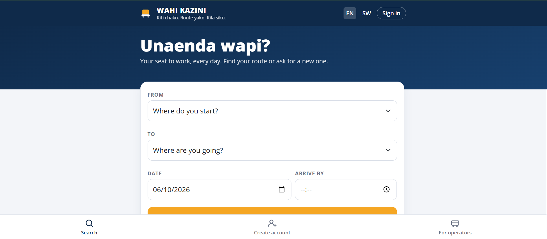 WAHI KAZINI